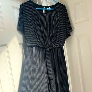 Black with silver jumpsuit